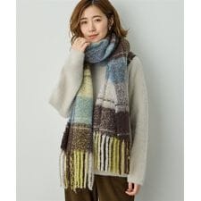 チェック柄マフラー