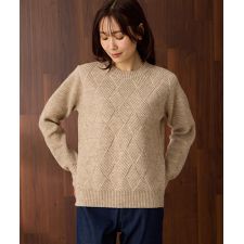 ダイヤニットプルオーバー【ハンドウォッシャブル】