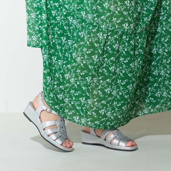 24春夏新作【3E】三つ編みデザインサンダル | アトリエ(Atelier