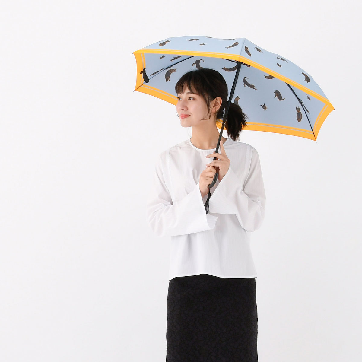 Saison Tourne（セゾントルヌ）Cat folding umbrella 猫 | アンベル