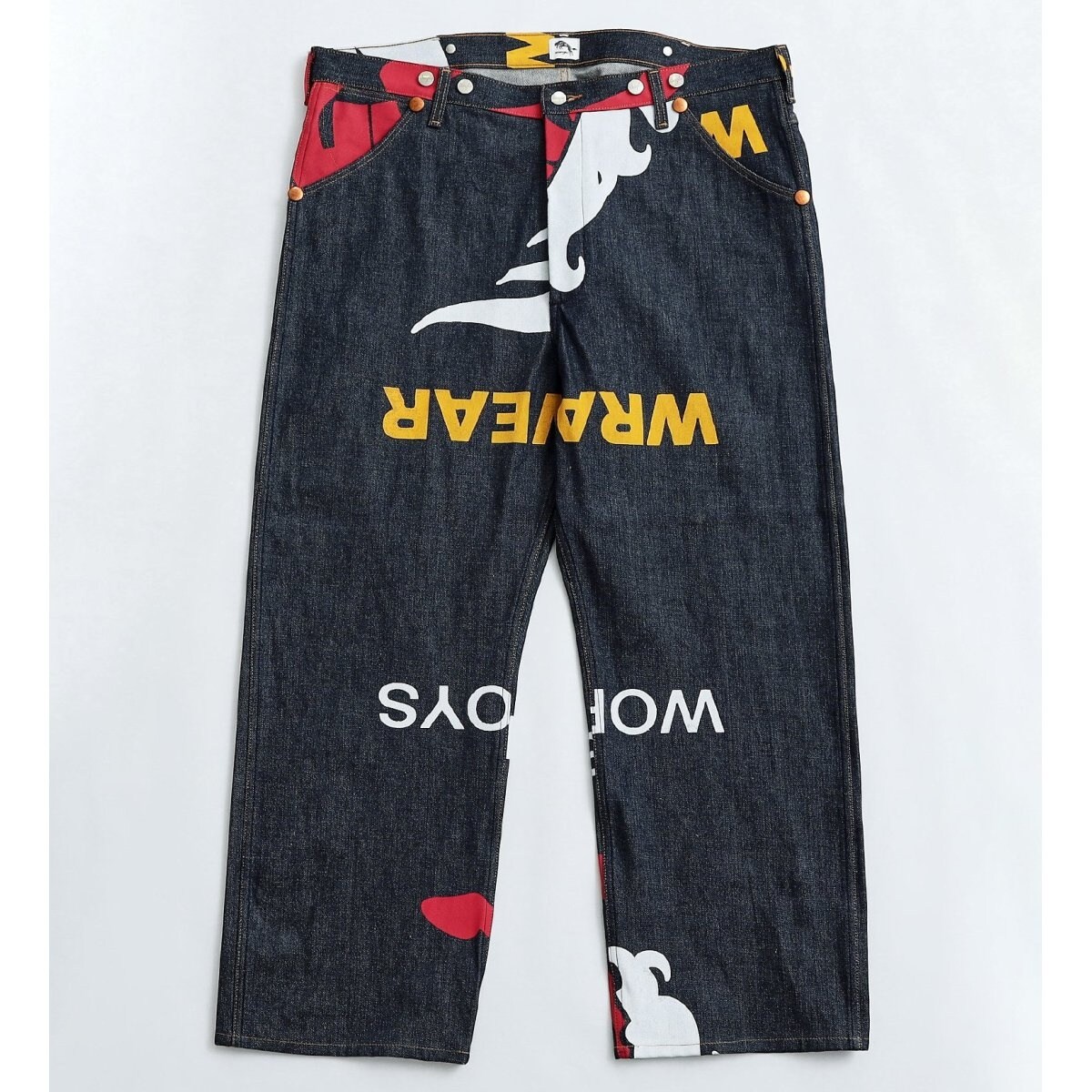 Lightning掲載】【75th Special Item】デニムバナーパンツ XLサイズ No