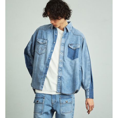 US ORIGINALS/127MW リメイクデニムシャツ | ラングラー(Wrangler 