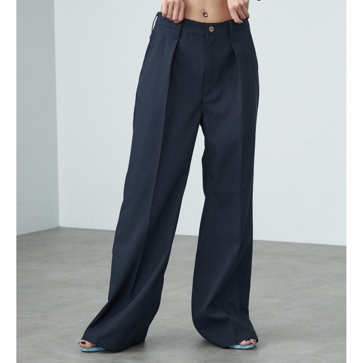 [�}���C]�yLADYS�zWRANGLER WRANCHER WIDE/�����`���[ �t���A�[���C�h�p���c/�����O���[�iWrangler�j �l�C�r�[