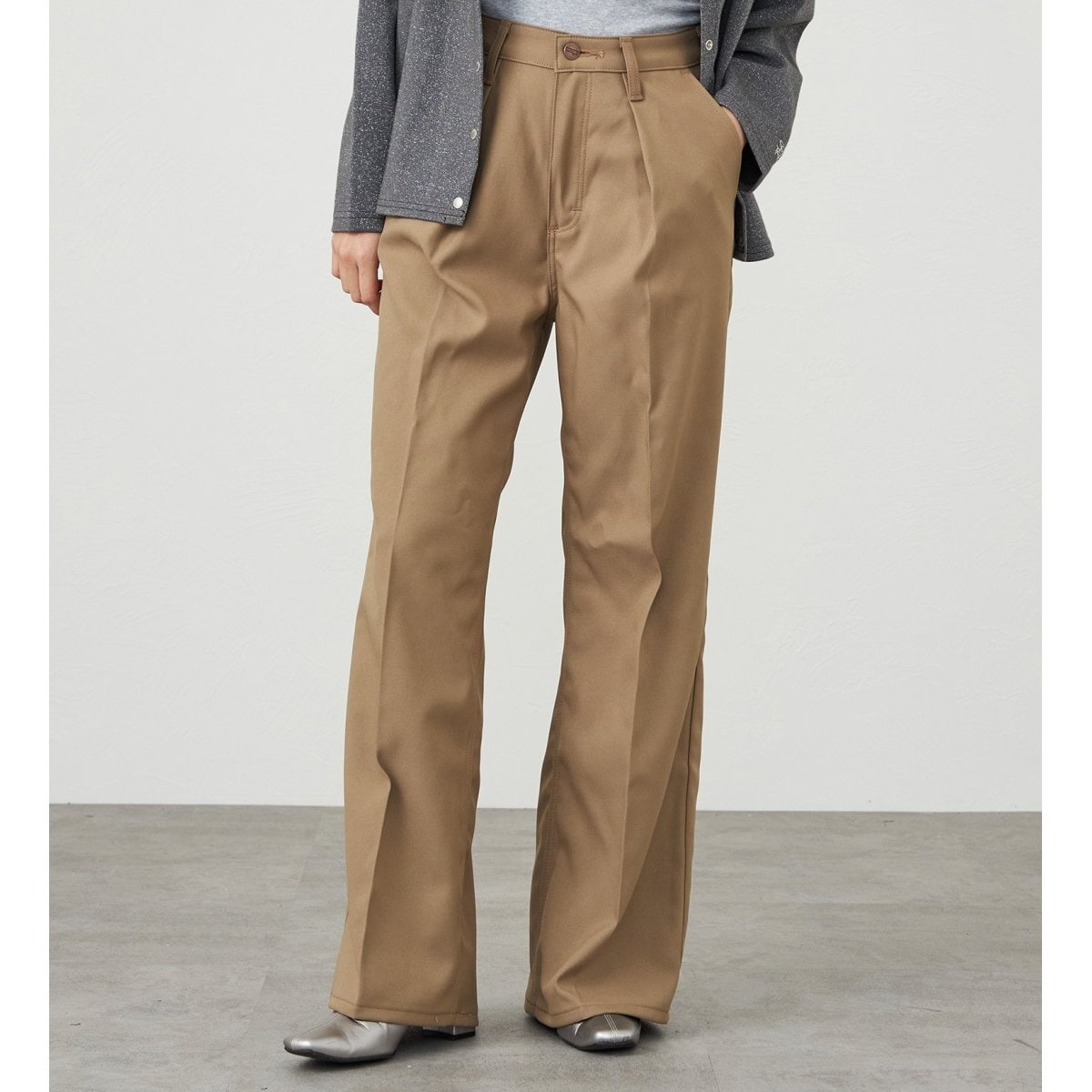 [�}���C]�yLADYS�zWRANGLER WRANCHER WIDE/�����`���[ �t���A�[���C�h�p���c/�����O���[�iWrangler�j �x�[�W���n���̑�