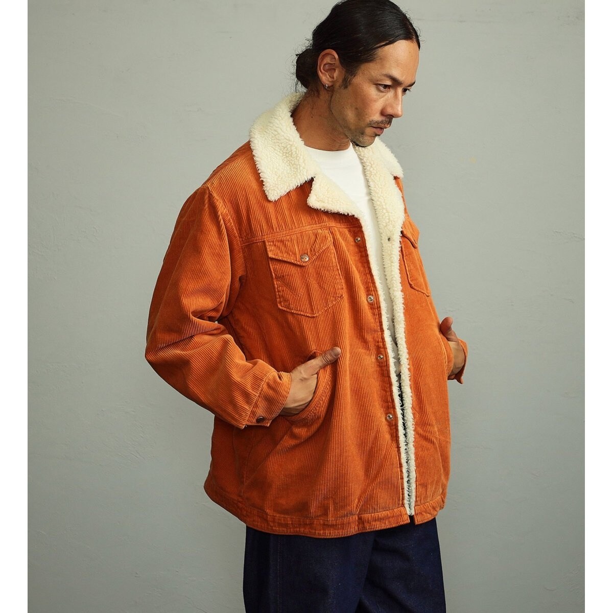 ユニセックス】【秋冬】 コーデュロイ ボアランチコート | ラングラー