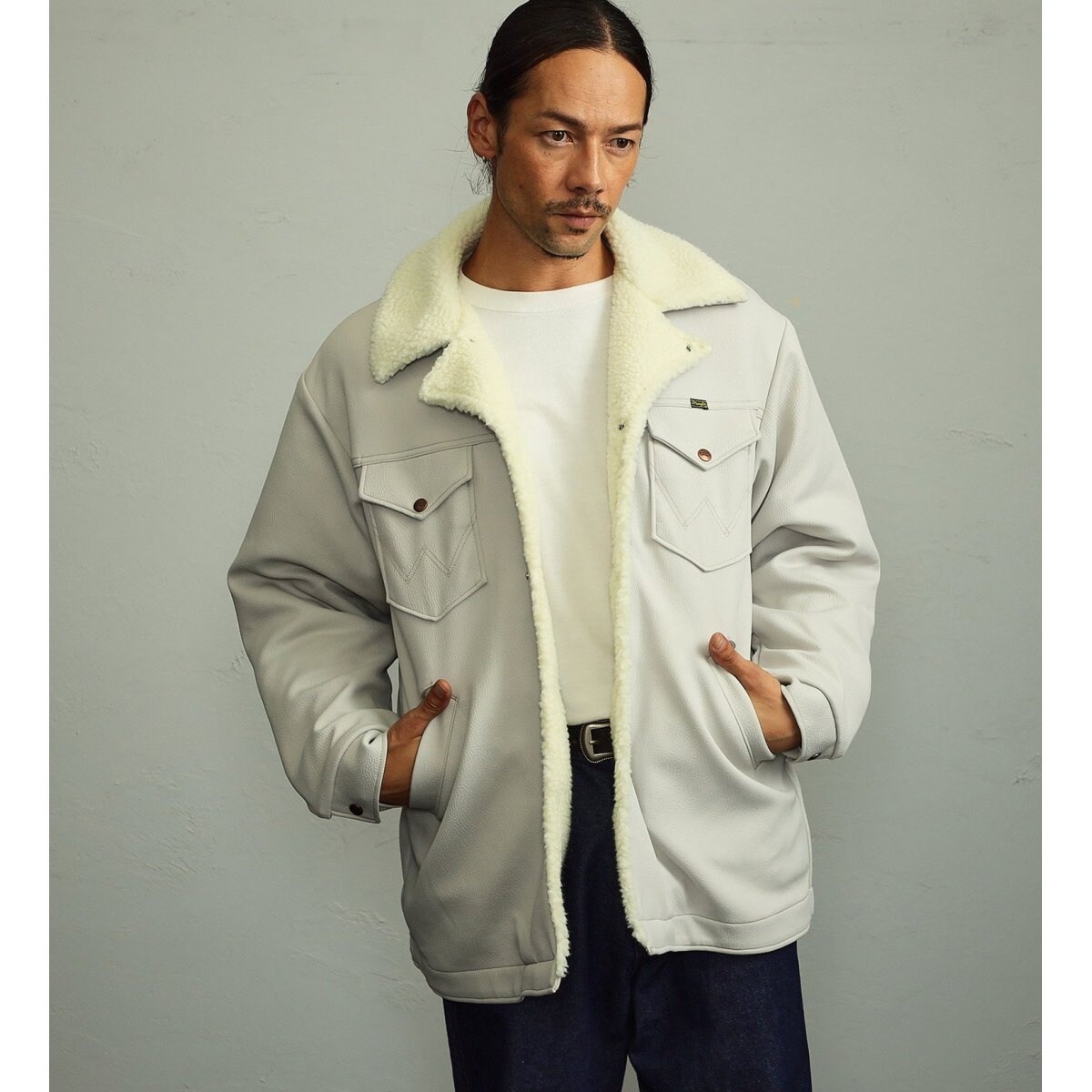 【レア】Wrangler ラングラーレディースメンズボアジャケットランチコート ms-sanshin_wrangler0902