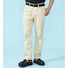 【涼】吸汗速乾 ストレートデニムパンツ