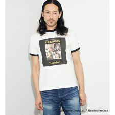 【BEATLES】プリントリンガーTシャツ