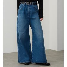 【US ORIGINAL】ワイドジーンズ フラワーエンブロイダリー