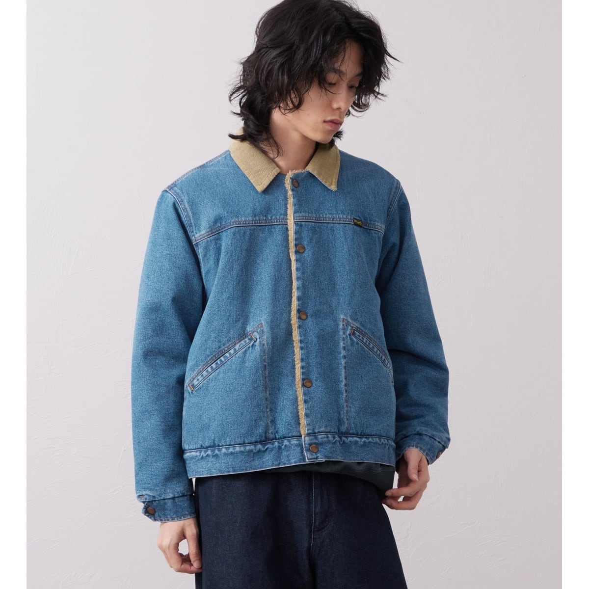 SHORT BOA JACKET / ショートボアジャケット デニム | ラングラー