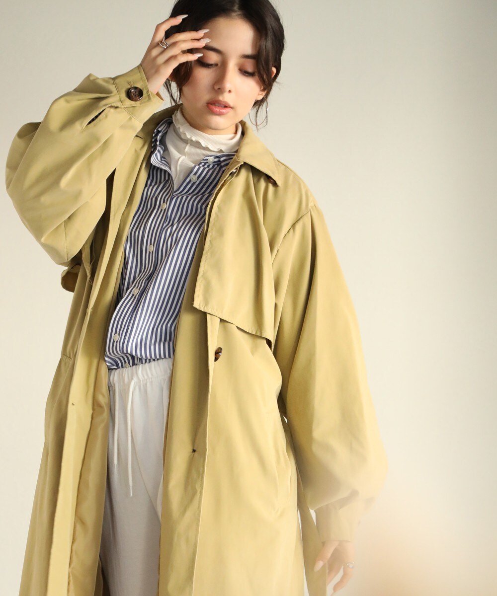 ステンカラーロングコート