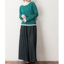 指穴付きレイヤード風カットソー