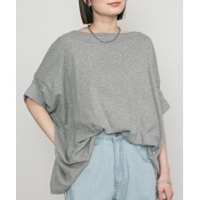 変形ドルマン半袖カットソー