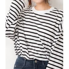 オーバーサイズボーダーロンT