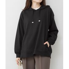 ミニ裏毛サイドスリットパーカー