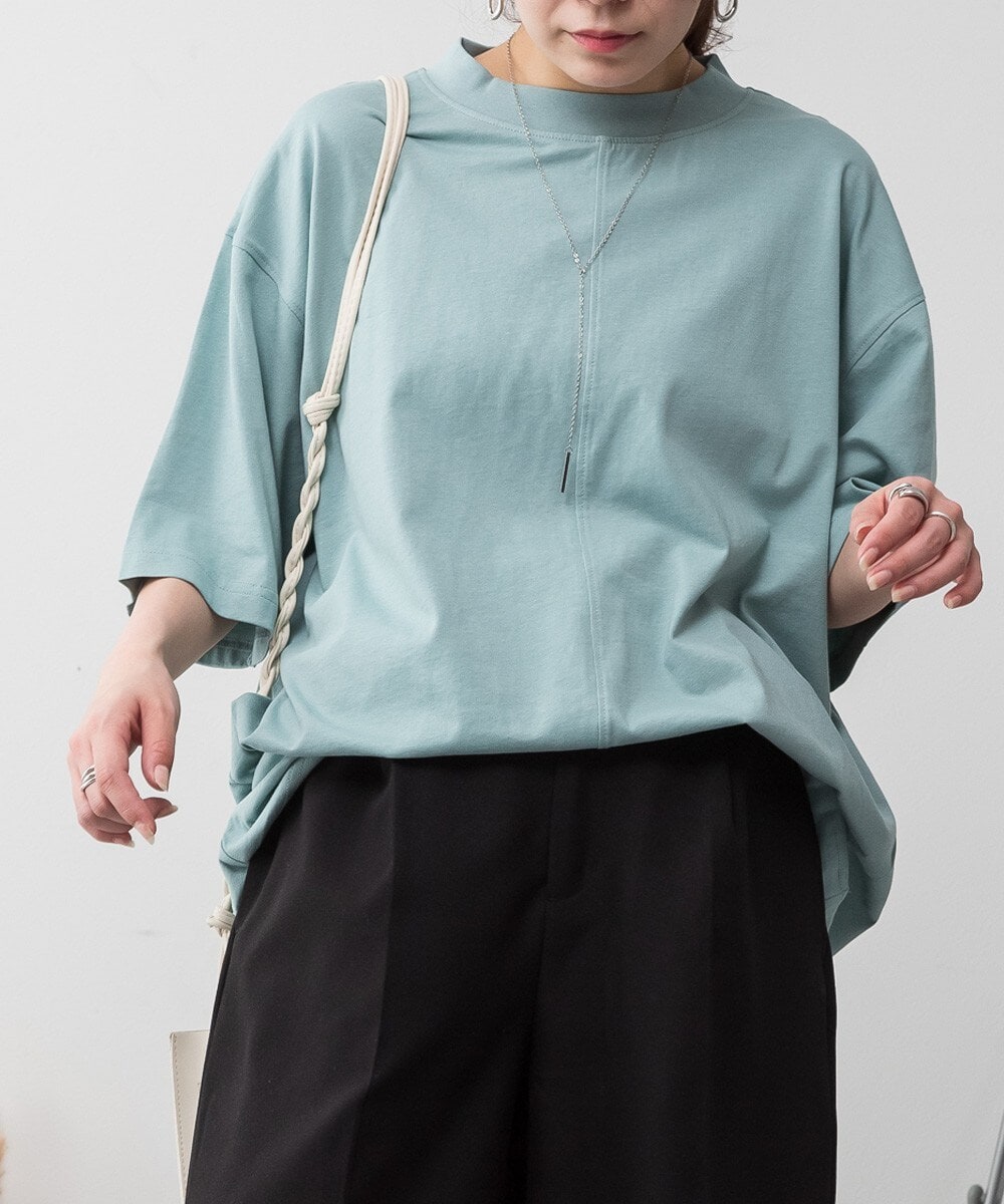 オーバーサイズパネルTシャツ