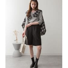 Vネック7分袖カットソー