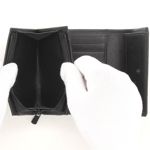 セール‼️ Polo Ralph Lauren ブラック三つ折り財布 POLO RALPH LAUREN（紳士雑貨） 【N Soft Shrink】三つ折り財布