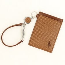 ポロ ラルフローレン リールストラップ付き定期入