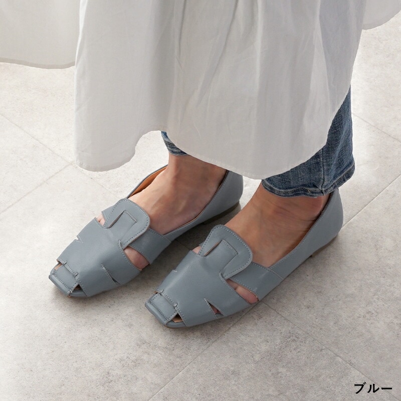 パンプス 2023年 新作 春夏 フラットシューズ レディース 軽量