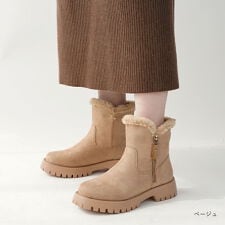 ブーツ レディース 防水 防滑 撥水 厚底 スノーブーツ ボアブーツ 4cmヒール