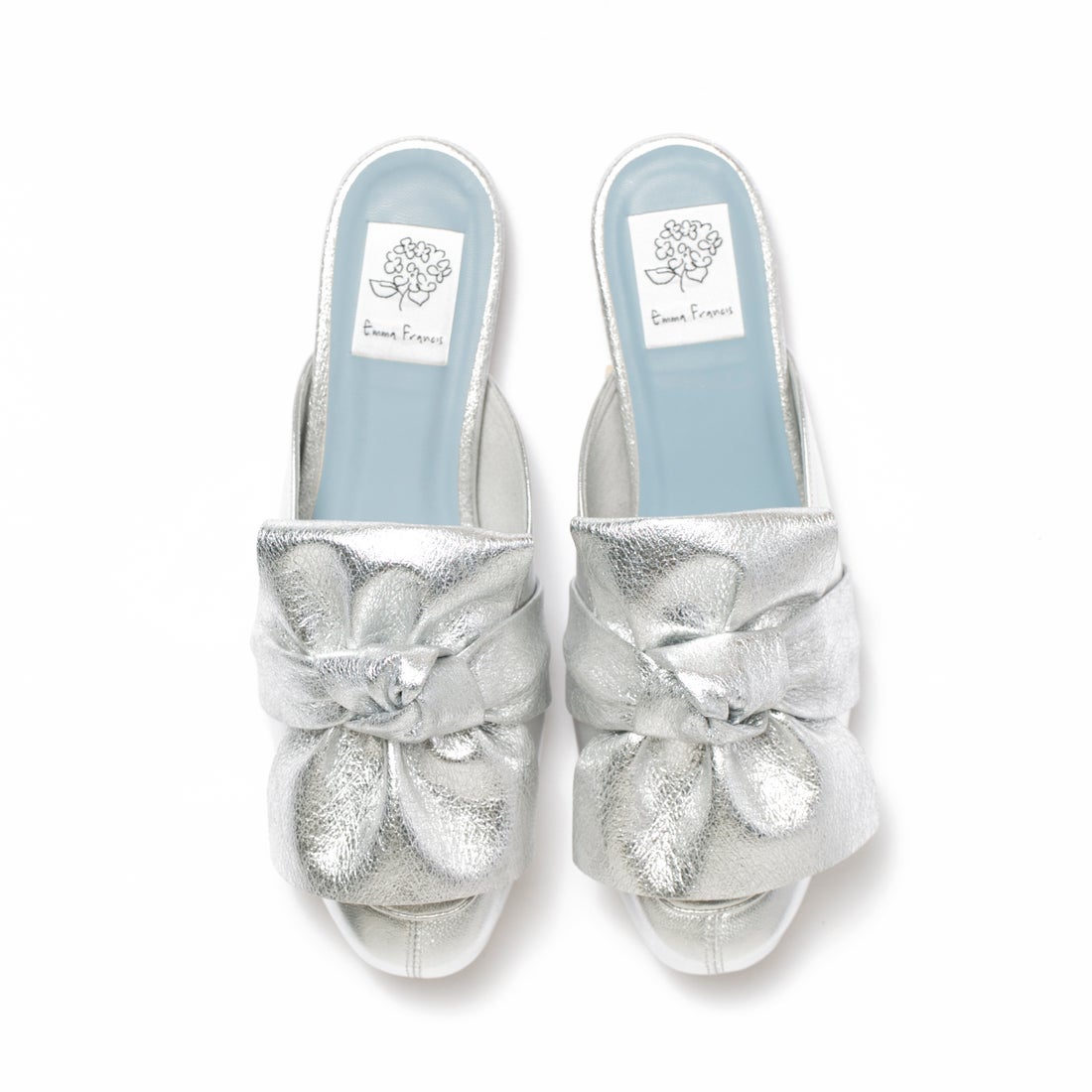 エマフランシス シルバー ビジューサンダル M 23-23.5