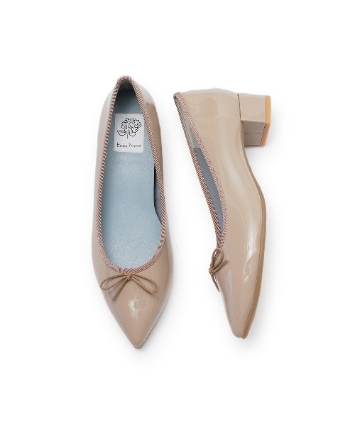 emma francis ポインテッドバレエシューズ　ゴールド　24センチ emma francis ポインテッドバレエシューズ ゴールド 24センチ