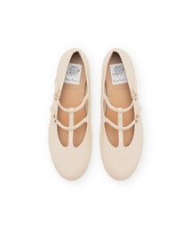 フラット ダブル Tストラップ メリージェーン