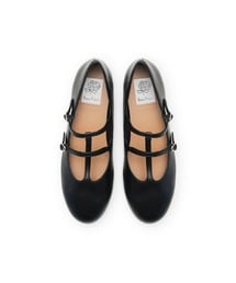 エマフランシス　フラットビジューストラップ フラット ビジューストラップ メリージェーン （ブラック