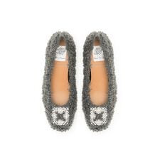 ボア ビジュー パンプス