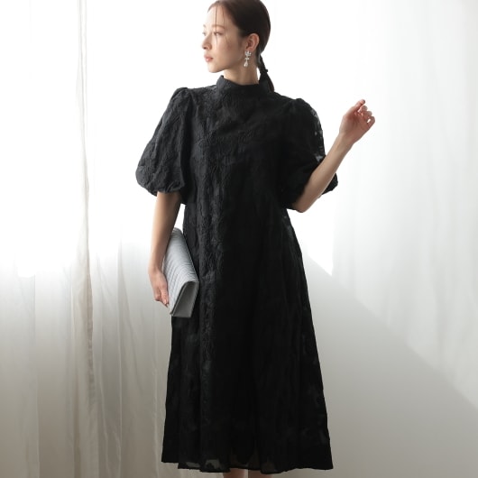 新品　PREFERIR ランタンスリーブ ワンピースパーティードレス PREFERIR ドレス ランタンスリーブ 結婚式 オケージョン パーティー