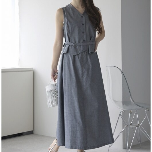 セットアップ風ワンピース