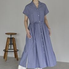 ストライプラグラン切替ワンピース