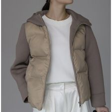 中綿切替えブルゾン ショートコート