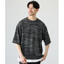 接触冷感ハーフスリーブサマーニット