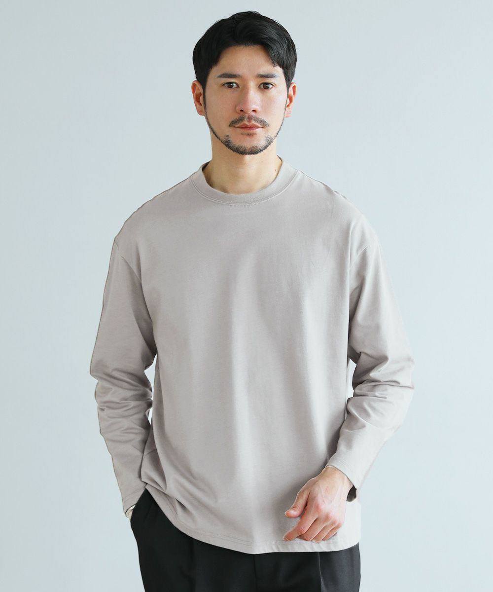 スパンフライス長袖Uネックカットソー | スプートニクス(SPUTNICKS