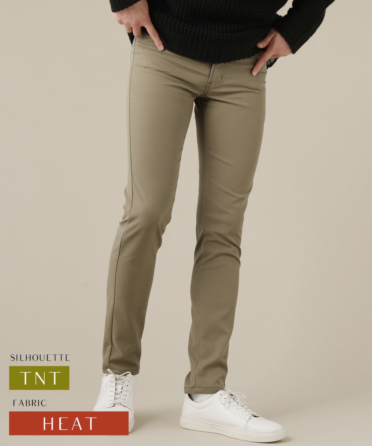 日本製ピケストレッチ美脚パンツ サステナブル素材SORONA(R)サマー