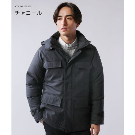 Audience＞SOLOTEX(R) T/W M-65 脱着フードダウンジャケット 
