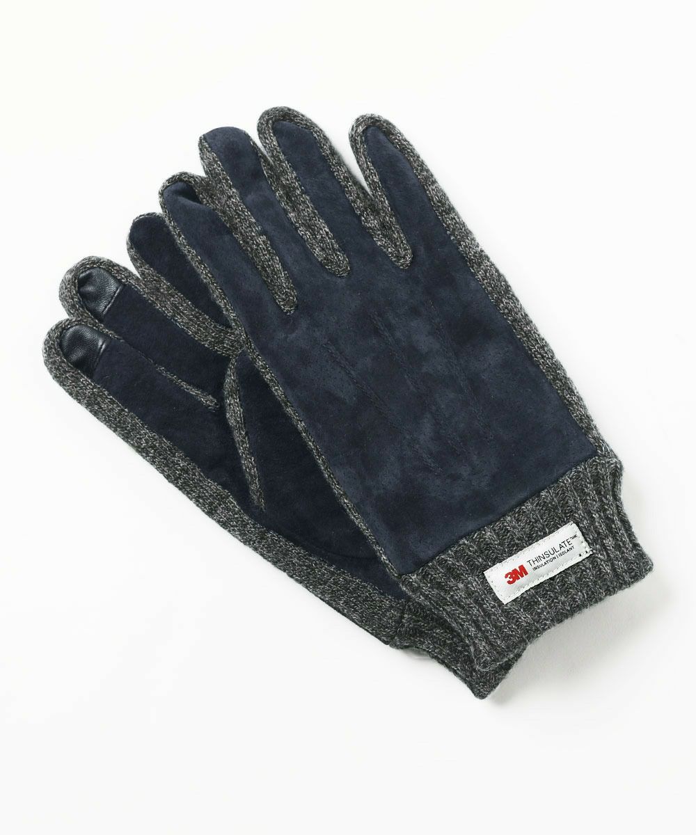 ラッツ　グローブ　　レザー×スウェード スエードレザーシンサレートスマホタッチグローブ | スプートニクス