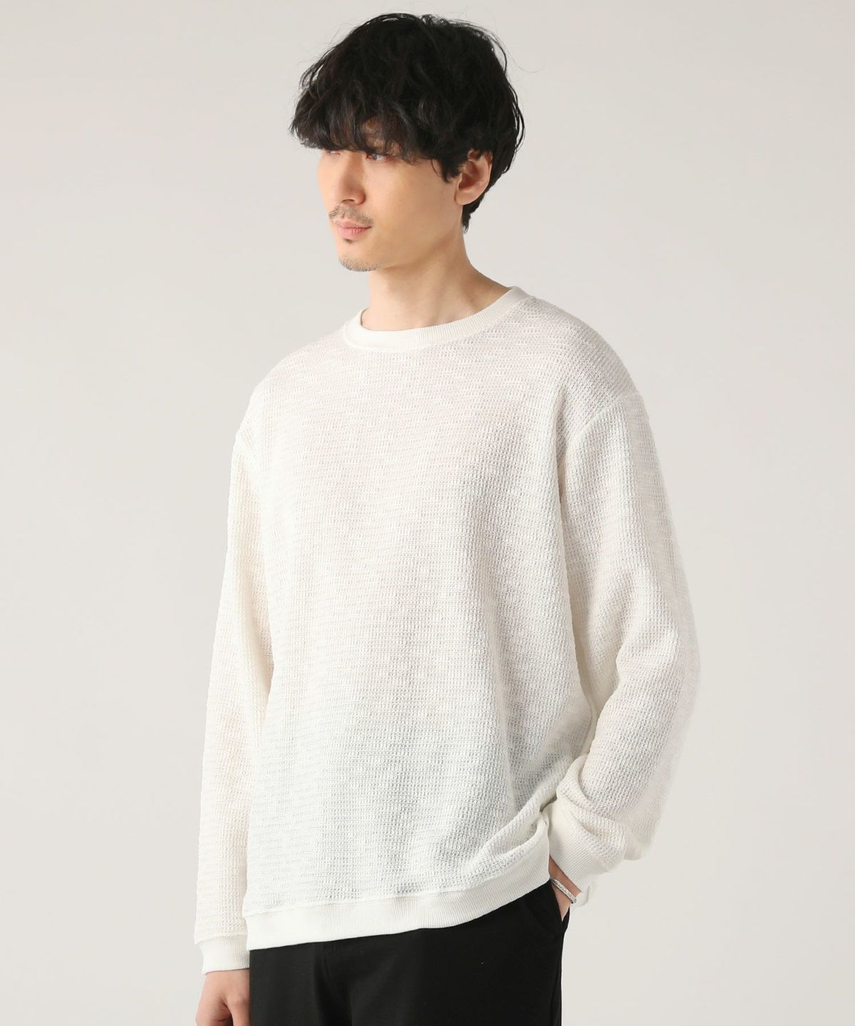 スプートニクス（SPUTNICKS）/＜ALLOWED TO UNFOLD＞モールワッフルスウェット ALLOWED TO UNFOLD>モールワッフルスウェット | スプートニクス