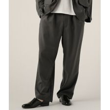 ＜Upscape Audience＞ウールライクツイル2タックイージーワイドパンツ