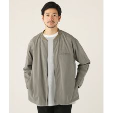 ＜ALLOWED TO UNFOLD＞テックリネンリブジップ長袖シャツブルゾン