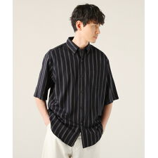 ＜ALLOWED TO UNFOLD＞日本製マルチストライプ半袖ボタンダウンシャツ