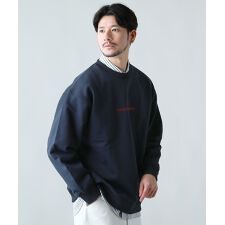裏毛起毛ワンポイントクルートレーナー