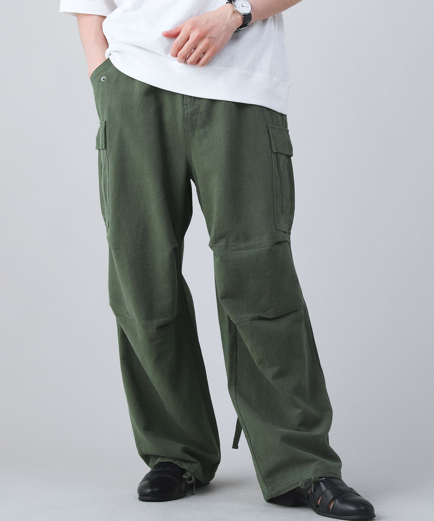 Audience 綿ナイロン高密度ツイル M-65 USARMYカーゴパンツ Audience 綿ナイロン高密度ツイル M-65 USARMYカーゴパンツ