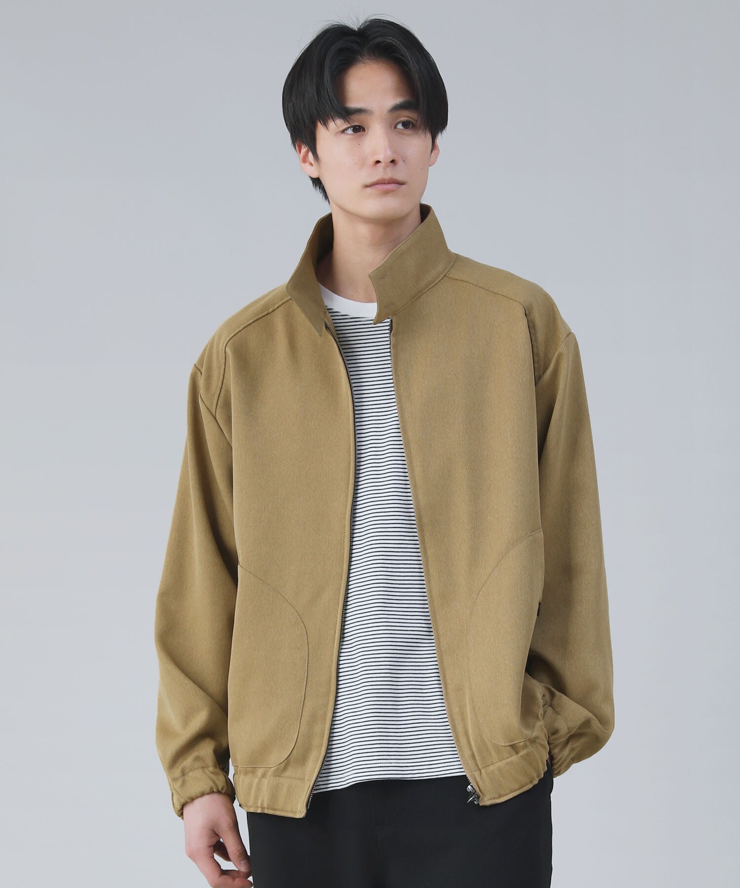 日本製Naturemier（ナチュレミア）TECHレトロへリンボンハリントン