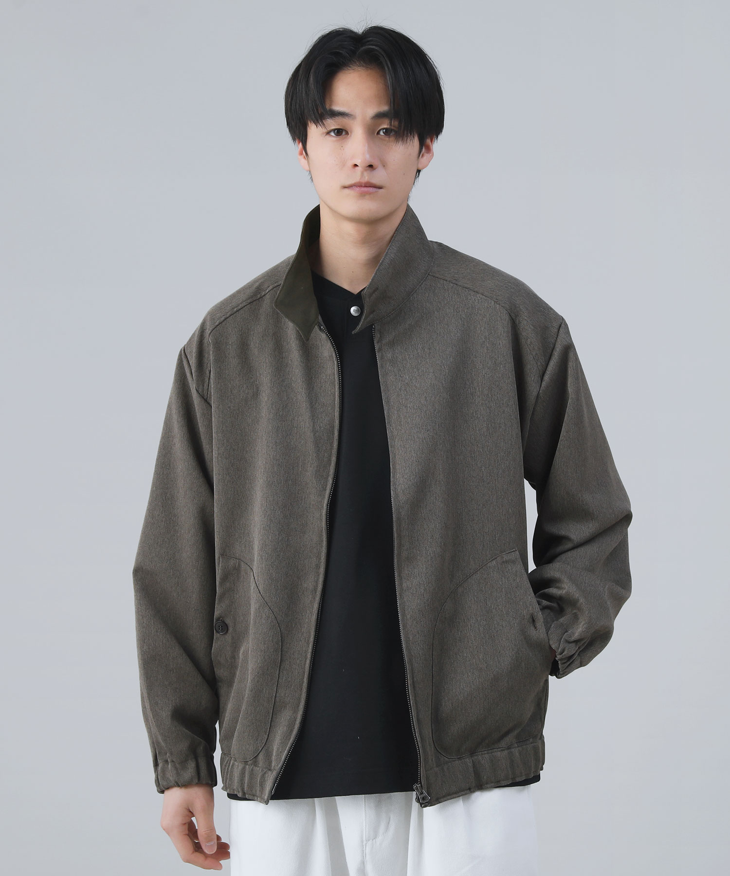 日本製Naturemier（ナチュレミア）TECHレトロへリンボンハリントン