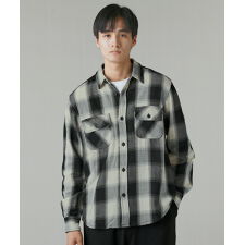 スプートニクス(SPUTNICKS)の裏起毛ヘビーウェイトネルチェック長袖シャツ