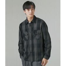 スプートニクス(SPUTNICKS)の裏起毛ヘビーウェイトネルチェック長袖シャツ