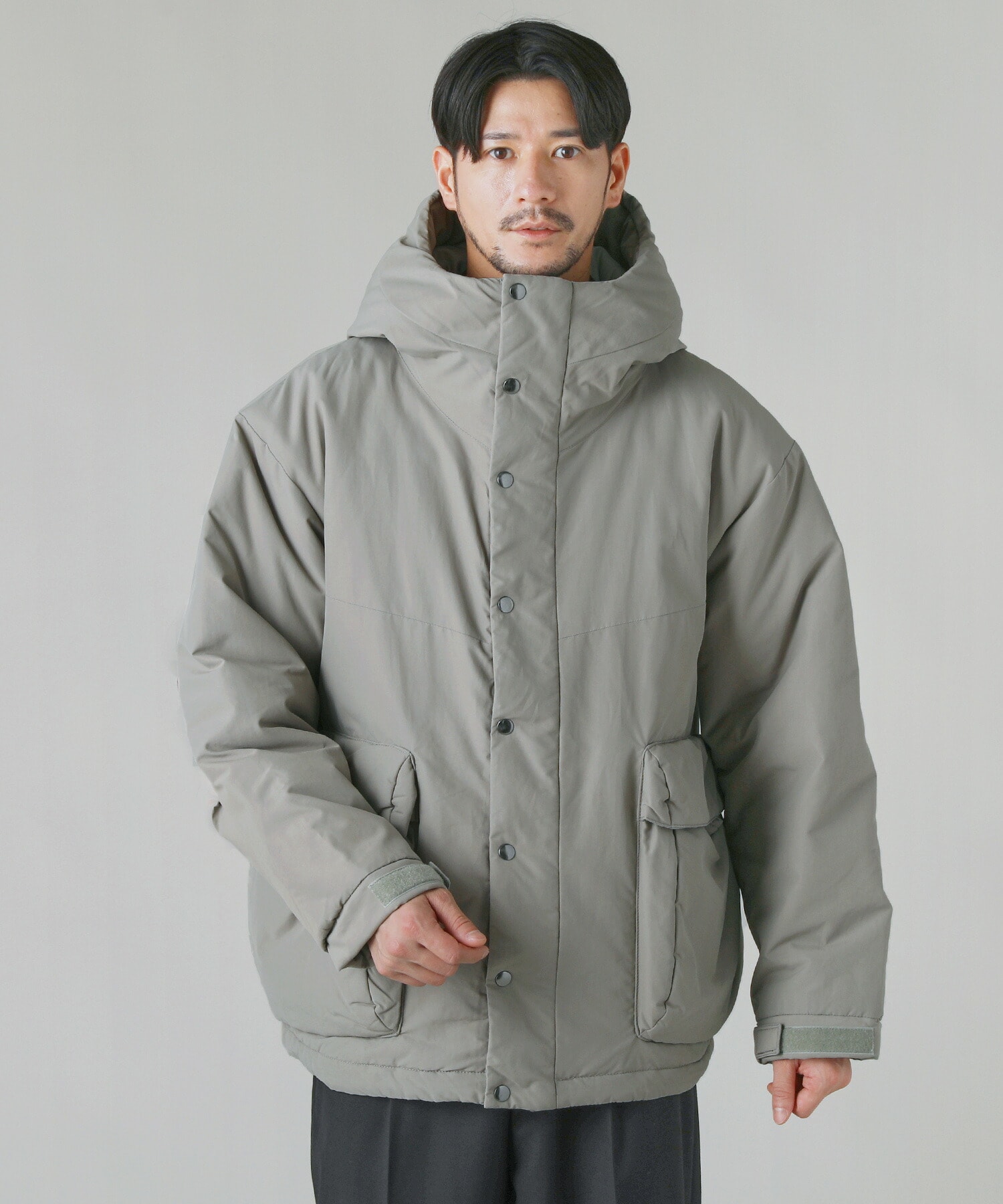 60/40クロス Sorona?Dupont 中綿ビックポケット マウンテンパーカー